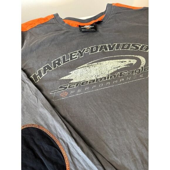 Men's Harley Davidson Long Sleeve Screaming Eagle Grey 3XL - Picture 4 of 6